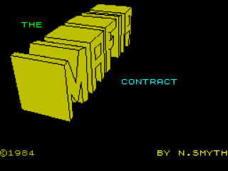 Mafia Contract title screen for ZX Spectrum